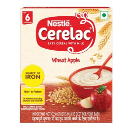 Nestle Cerelac Baby General With Milk , Wheat Apple, 300g(6 to 24 Months )